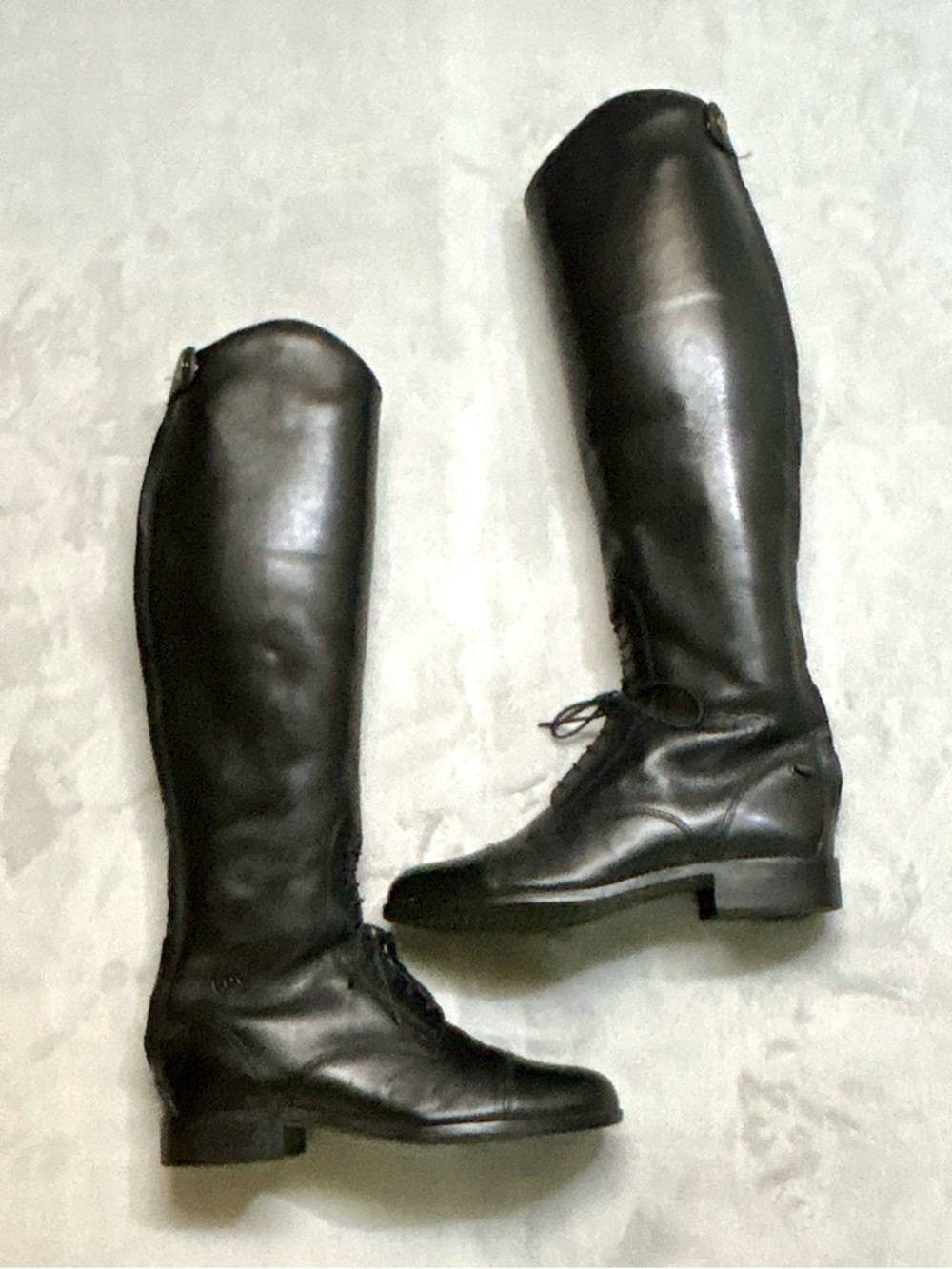 Ariat Heritage Contour Field Zip Tall Riding Boot Women 6.5 Slim Black Leather